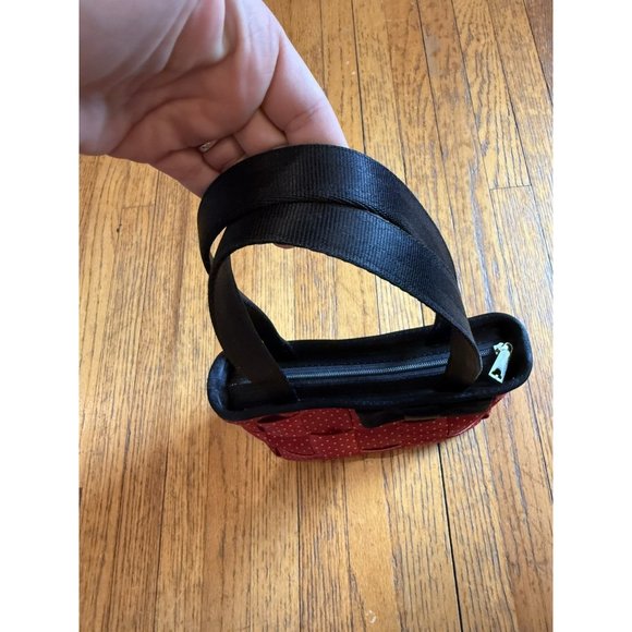 Harveys Original Seatbelt Bag Disney Minnie Mouse Big Black Red polka dot Bow - Picture 9 of 15